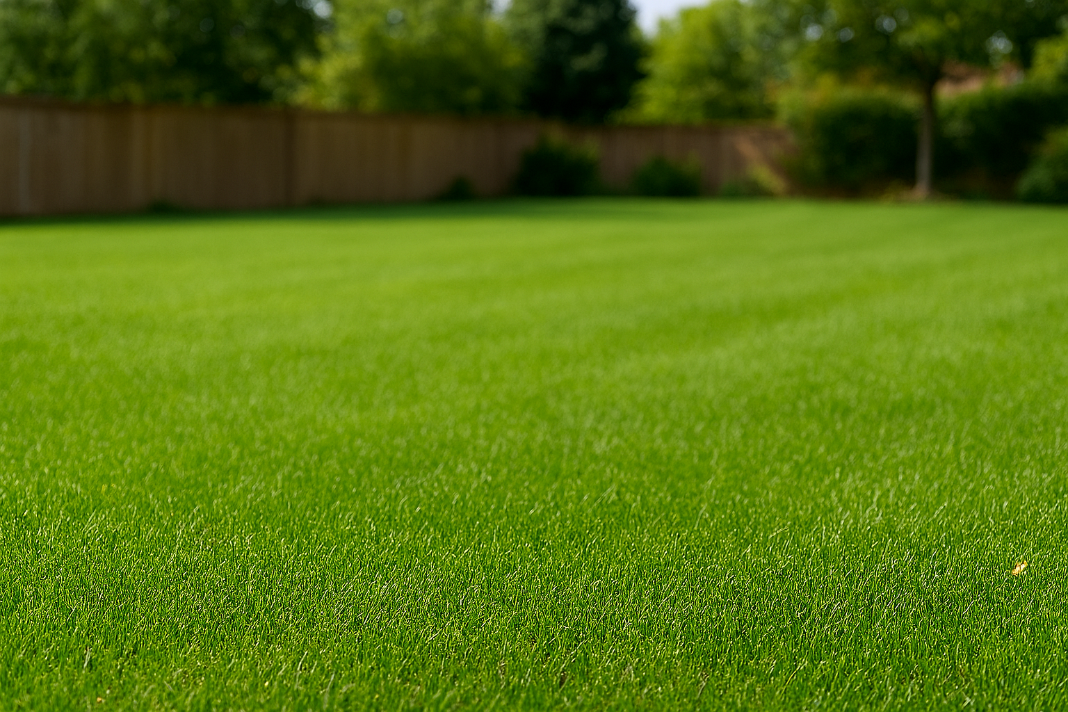 Clean backyard after three times weekly pet waste removal service